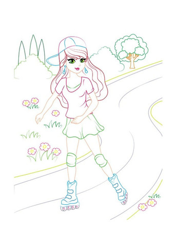 Велика розмальовка для дівчаток. Збірка розмальовок Пегас (268982561)