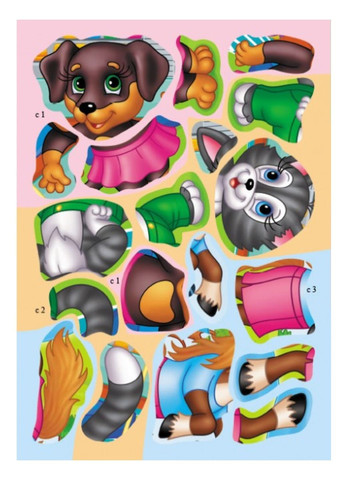 Свійські тварини. Розвивальні наліпки з логічними завданнями Пегас (268982568)