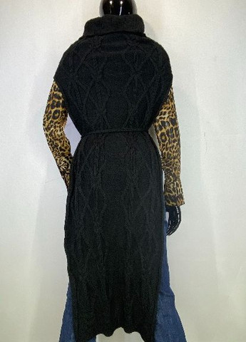 Черное кэжуал платье Poustovit однотонное