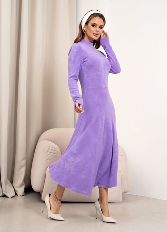 Светло-фиолетовое повседневный платья ISSA PLUS однотонное