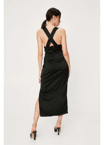 Черное повседневный платье Nasty Gal однотонное