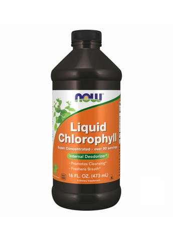 Питьевой хлорофилл Chlorophyll Liquid Mint - 16 oz Now Foods (269117615)