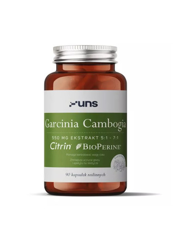Добавка для нормализации холестерина Garcinia Cambogia 550mg - 90 veg caps UNS Vitamins (269117682)