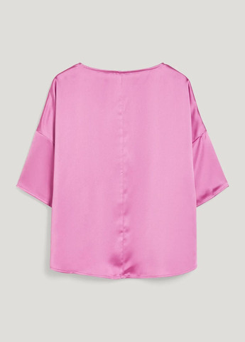 Розовая демисезонная сатиновая блуза оверсайз C&A