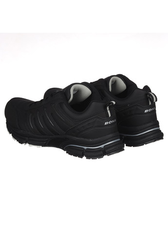 Черные демисезонные мужские кроссовки с нубука 884d Bona