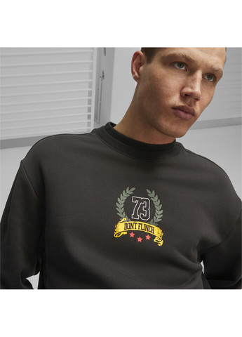 Толстовка Franchise Men’s Basketball Sweatshirt Puma - крой однотонный черный спортивный хлопок, эластан - (269130403)