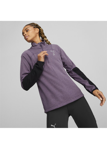 Пуловер SEASONS Trail Running Half-Zip Pullover Women Puma - крой однотонный пурпурный спортивный полиэстер, полипропилен - (269130296)