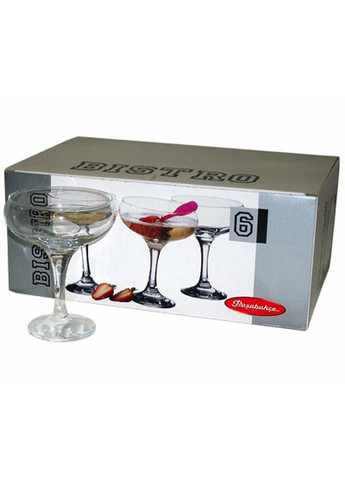 Набор бокалов для шампанского Bistro PS-44136-6 260 мл 6 шт Pasabahce (269136614)