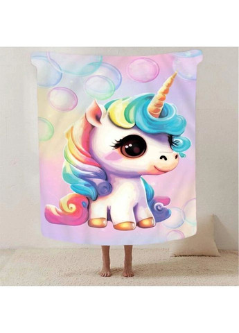 Плед 3D Казковий единоріг 2769_B 12902 135х160 см Fashion (269136142)