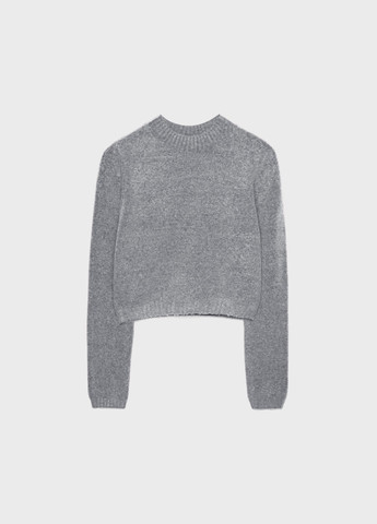 Сірий демісезонний светр Stradivarius