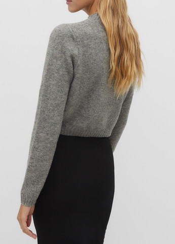 Сірий демісезонний светр Stradivarius