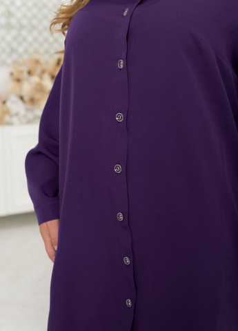 Фиолетовое праздничный праздничное платье с поясом а-силуэт No Brand однотонное