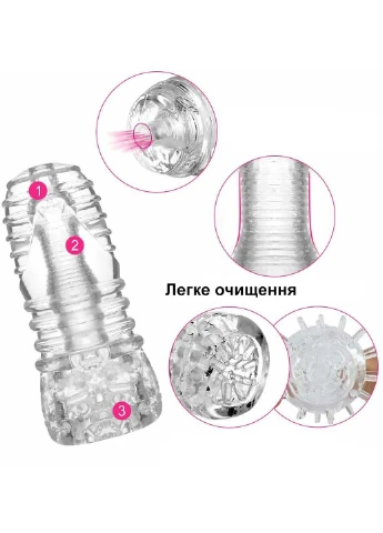 Чоловічий прозорий мастурбатор YEAIN (269267218)