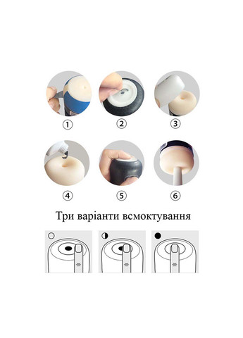 Чоловічий багаторазовий вакуумний мастурбатор Oral Sex Snail (269267349)