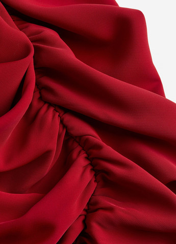 Темно-красное праздничный платье H&M однотонное