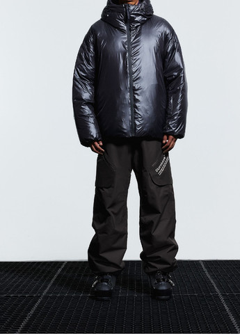 Черные спортивные зимние брюки H&M