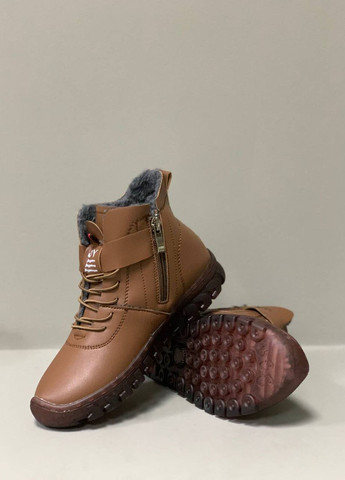 Зимние зимние ботинки, женские, размер 35 коричневые код 00-0112 Bobby