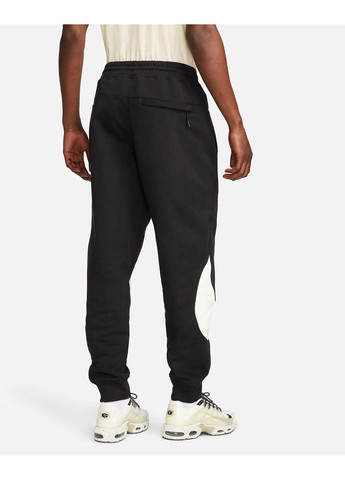 Черно-белые спортивные демисезонные брюки Nike
