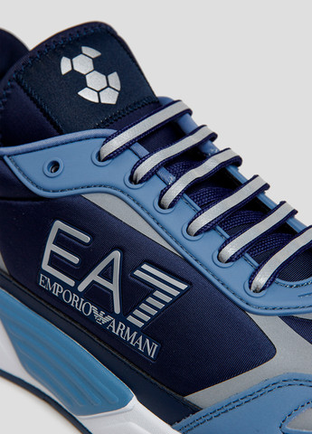 Синие всесезонные кроссовки Emporio Armani