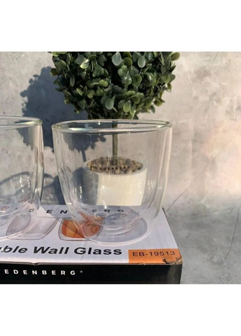 Набір склянок із подвійними стінками EB-19513 200 мл 2 шт Edenberg (269455603)