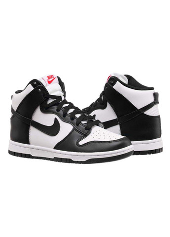 Чорно-білі осінні кросівки dunk high panda Nike