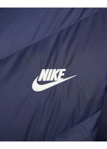 Синя демісезонна куртка m nk sf wr pl-fld hd jkt Nike