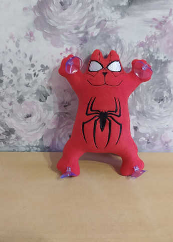 Іграшка кіт Саймона у машину 24 см з вишивкою супергероя людина - павук (00059) No Brand (269803200)