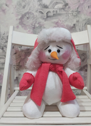 Сніговик лялька під ялинку 30 см новорічний декор (02239) No Brand (269803181)