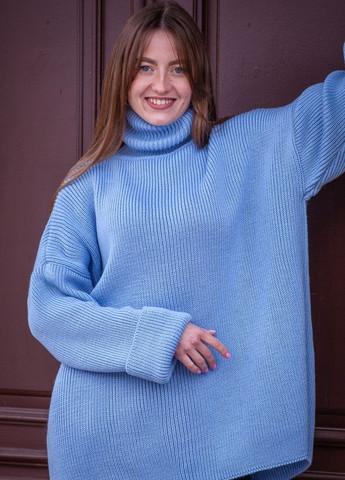 Голубой демисезонный свитер Pawa