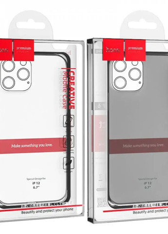Чехол Light Series для iPhone 15 Прозрачно-черный Hoco (269696064)