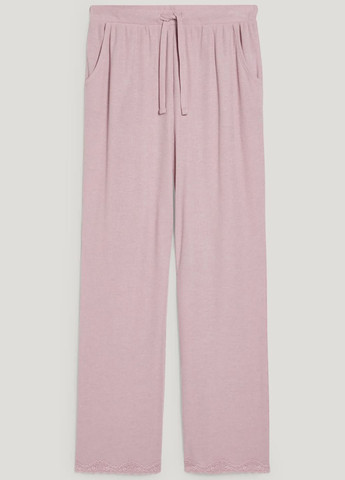 Розовая всесезон пижама в рубчик (лонгслив, штаны) C&A