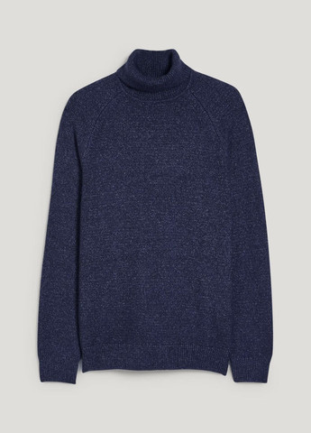 Темно-синій демісезонний светр з високим горлом C&A