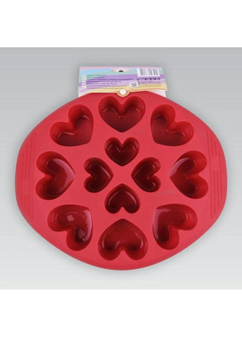 Форма для випікання кексів Серця MR-1056 28,5х23,5х3,5 см Maestro (269791581)