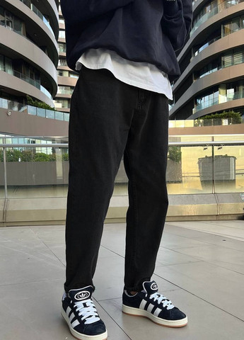 Черные демисезонные брюки джинсы figo GRUF