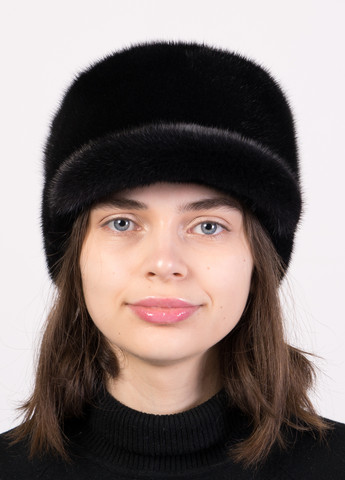 Жіноча тепла зимова хутряна кепка із цільного хутра норки Меховой Стиль норма (269901089)