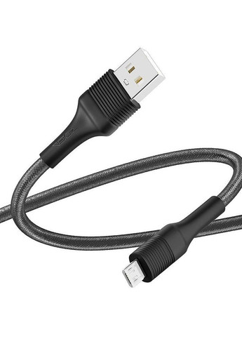 Кабель Ridea RC-M112 Fila 3A USB to Micro USB Чорний No Brand (269804206)