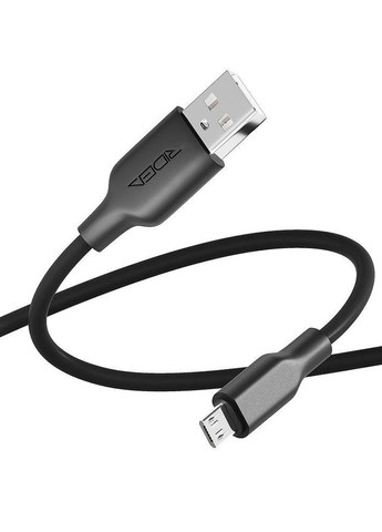 Кабель Ridea RC-M114 Soft Silico USB to Micro USB Чорний No Brand (269804224)