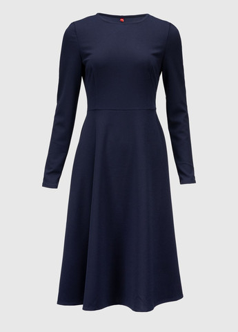 Темно-синя повсякденний сукня LAWA однотонна