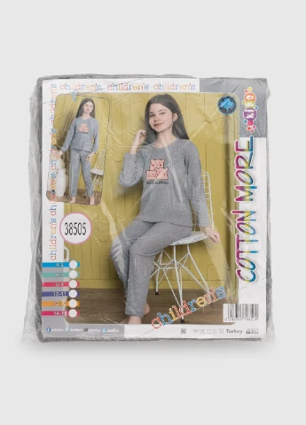 Сіра всесезон піжама Cotton More