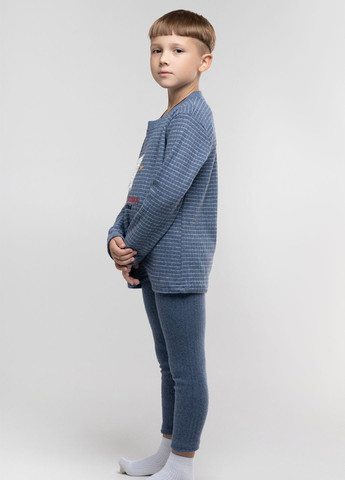 Синяя всесезон пижама Cotton More