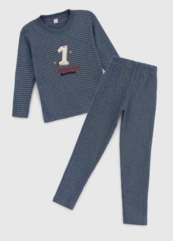 Синяя всесезон пижама Cotton More