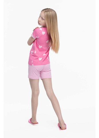 Розовая всесезон пижама для девочки Sexen