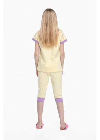 Жовта всесезон піжама для дівчинки Misenza