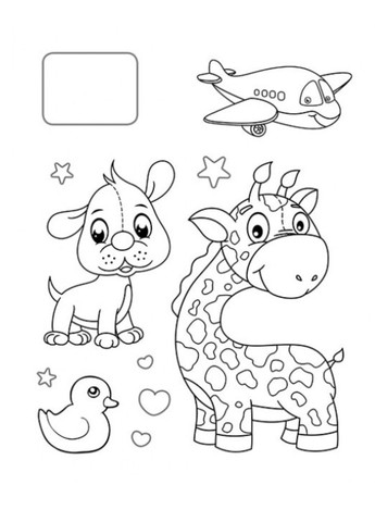 Розмальовка іграшки Дракончик. Наліпка-зразок Пегас (269805811)