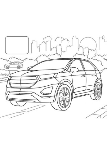 Розмальовка позашляховики. Наліпка-зразок Пегас (269805817)