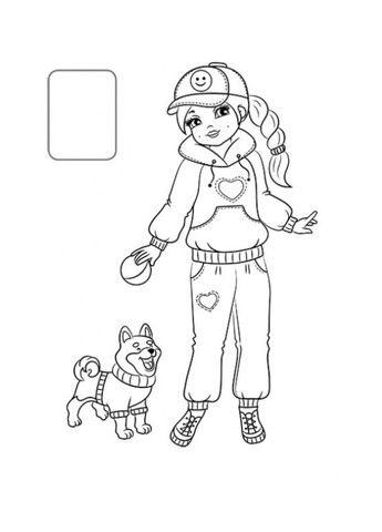 Розмальовка Софія. Наліпка-зразок Пегас (269805813)