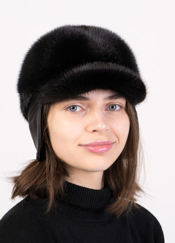 Жіноча модна норкова кепка Меховой Стиль жокейка (269901088)