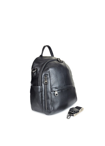 Черный женский рюкзак средний кожаный,,669 чорн Fashion (269994418)