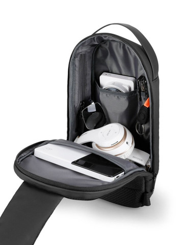 Рюкзак с одной лямкой (кросс боди) MR7510 с USB объем 8л. Черный (MR7510-00-2603UA) Mark Ryden (270013891)