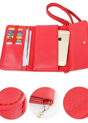 Жіноча сумка-клатч на ланцюжку через плече T-S8088 Красная Tigernu (270013918)
